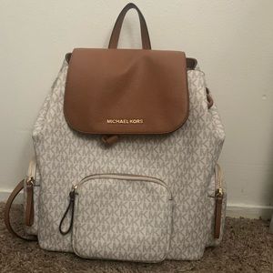 Michael Kors Abbey Large Logo Backpack